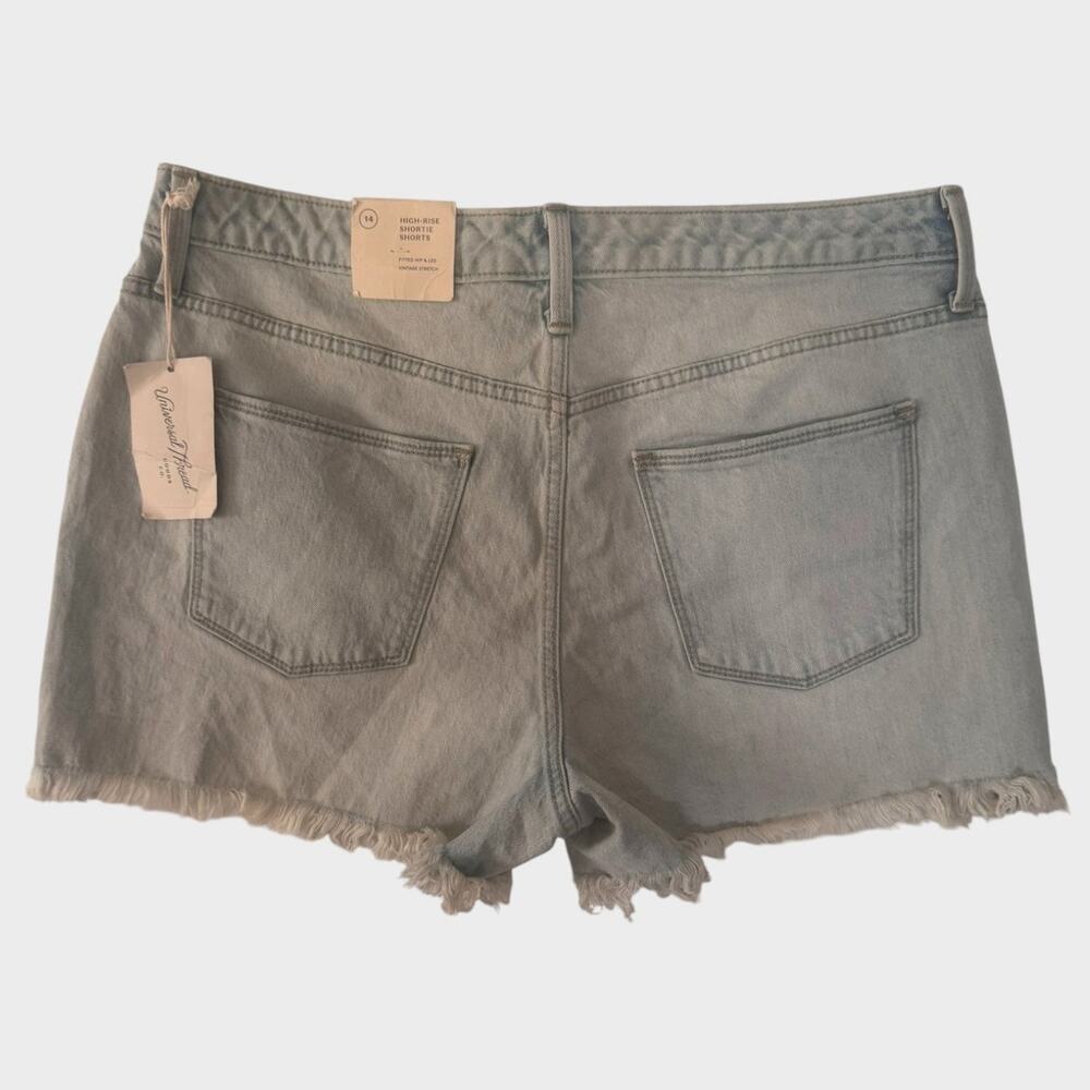 Universal Thread Size 14 32R Denim Vintage Stretch Shortie Shorts NEW NWT - Picture 4 of 13